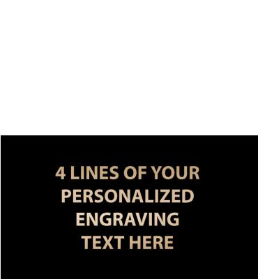 1.45"W x .81"H Replacement Plate For Medals