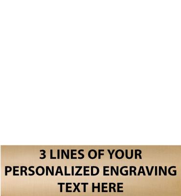 1.49"W x .61"H Replacement Plate For Medals