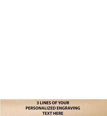 5.5"W x 0.87"H Gold Flexi Plate For Acrylic Gavel