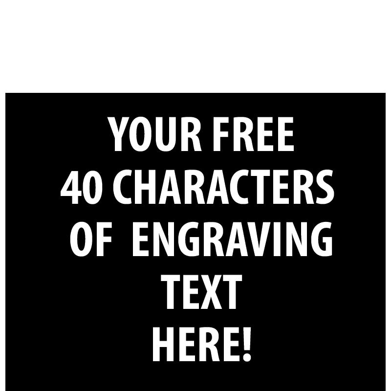 3.5" X 2.75" BLK ACRYLIC