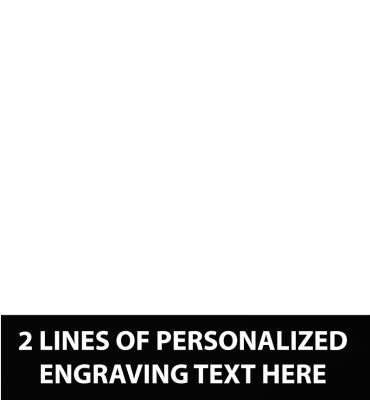 3"W x 0.7"H Black Flexi Perpetual Plate