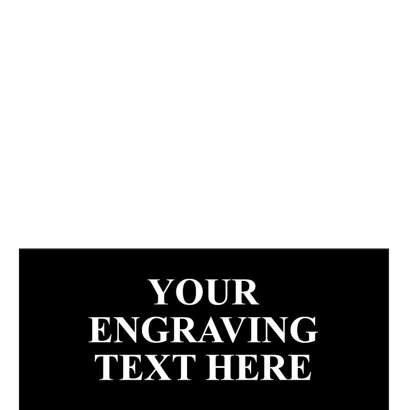 SMALL BLACK PLATE  3"W X .7"H