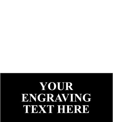 3"W x 0.7"H Black Flexi Perpetual Plate