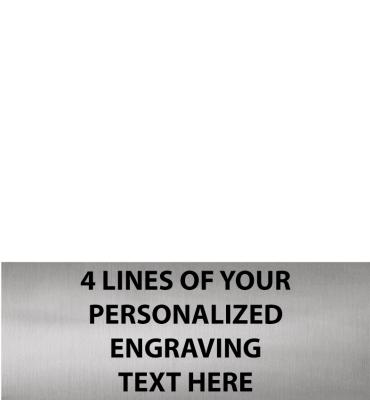 1.9"W x .71"H Silver Flexi Plate