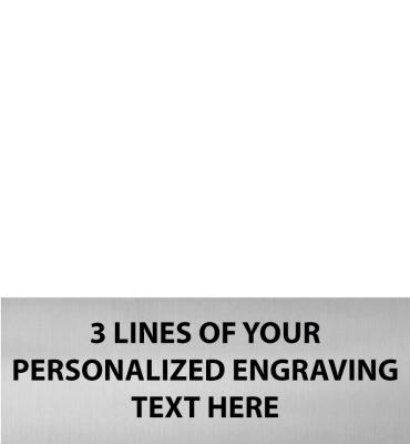 2.625"W x .94"H Silver Flexi Perpetual Plate