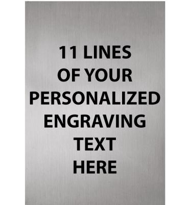 2.81"W x 4.05"H Silver Flexi Plate