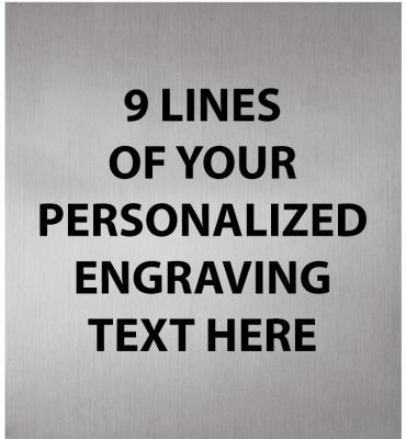 2.73"W x 3.03"H Silver Flexi Plate