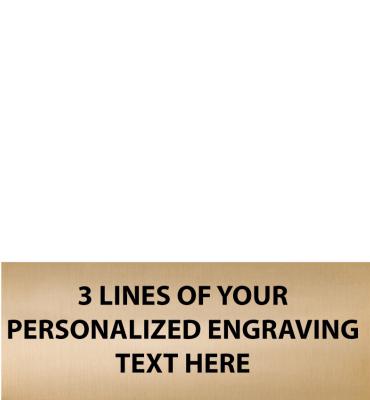 2 W" x.75"H Gold Flexi Plate