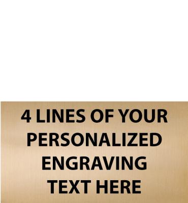 2.19"W x 1.19"H Gold Flexi Plate