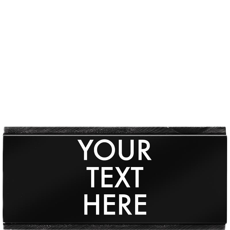 BLACK ACRYLIC - 1.75" x 0.7"