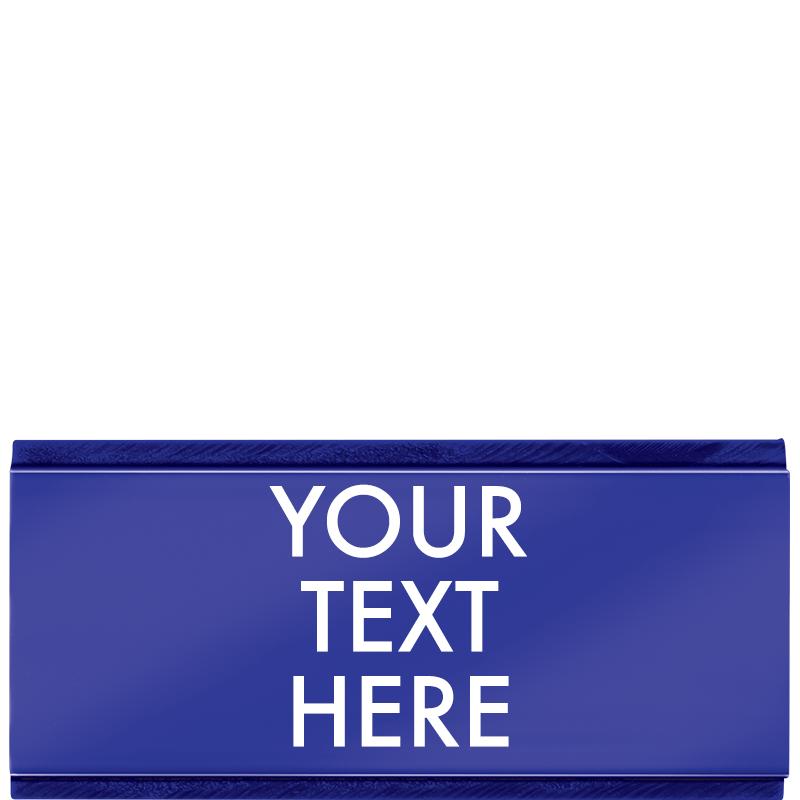 BLUE ACRYLIC - 1.75" x 0.7"