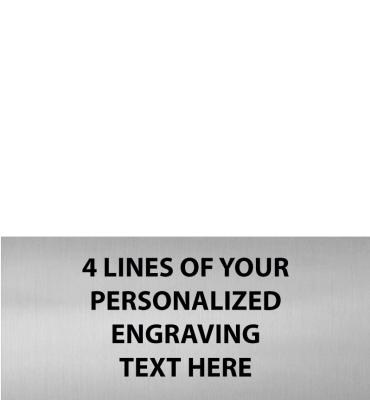 2.25 W X 1 H Silver Flexi Engraving Plate