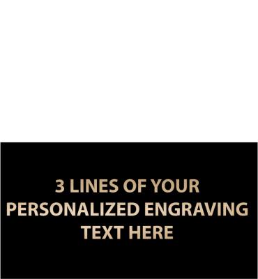 1.12"W x .6"H Black Flexi Plate