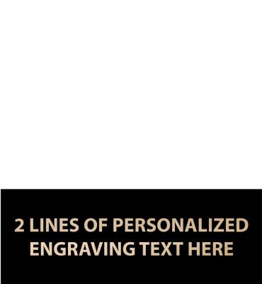 1.375"W x .5"H Black Flexi Plate