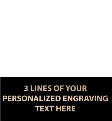 1.44"W x .57"H Black Flexi Plate