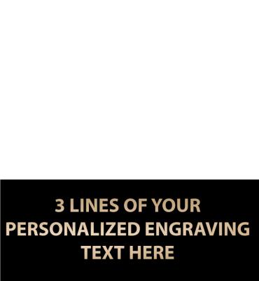 1.49"W x .58"H Replacement Plate For Medals