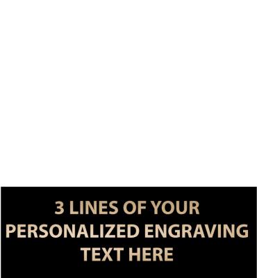 1.75"W x .62"H Black Flexi Plate