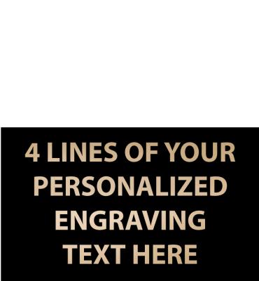 1.47"W x .87"H Black Flexi Plate