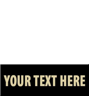 1.75 W x .62 H Black Flexi Plate For Engraving Medals