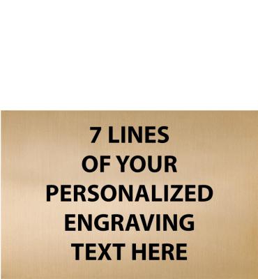 5.7"W x 3.75"H Gold Flexi Plate