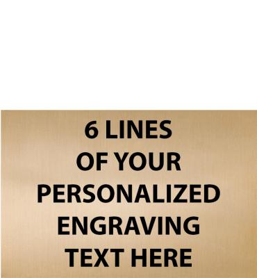 5.7"W x 3.75"H Gold Flexi Plate