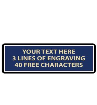 1" x 3" Blue Metal Magnetic Perpetual Plate