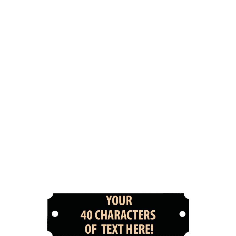 BLACK/GOLD METAL SM-2.5 X .875