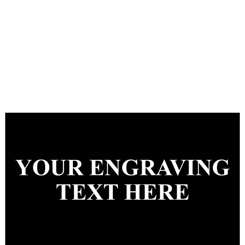 ENG-SHINY BLK PLT SL 5.75X3.25