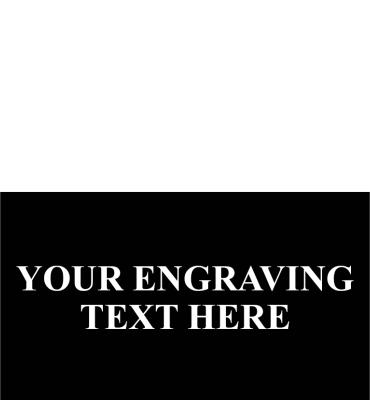 5.75" X 3.25" Shiny Black Engrave Plate