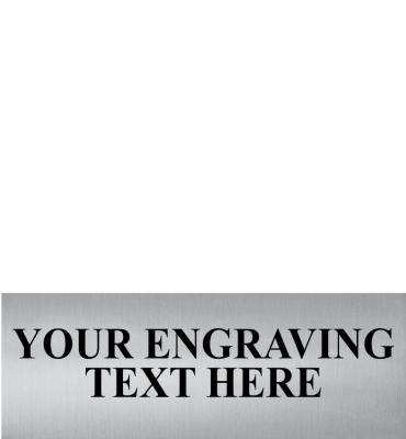 1.75"W x .64"H Silver Flexi Perpetual Plate