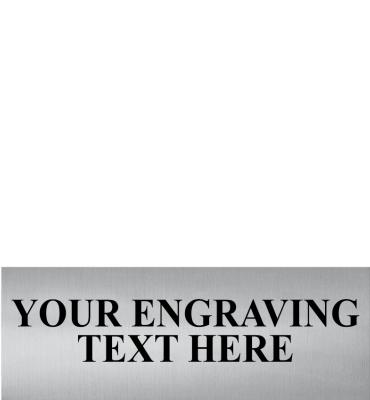 1.75"W x .64"H Silver Flexi Perpetual Plate