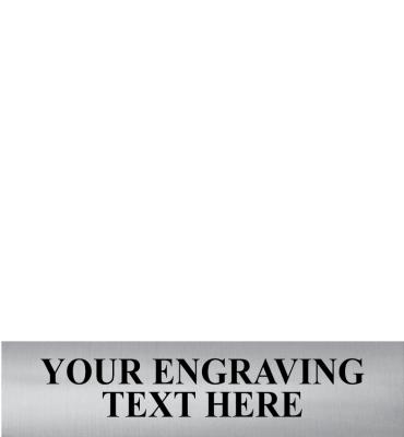 2.65"W x .64"H Silver Flexi Perpetual Plate