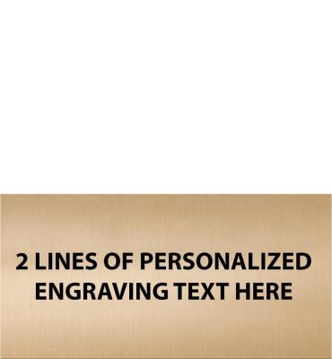 1.5 W x 0.75 H Gold Flexi Perpetual Engraving Plate