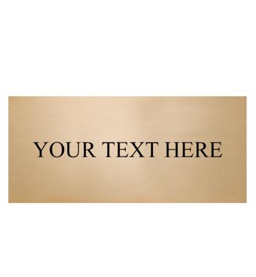 1.5"W x 0.75"H Gold Flexi Perpetual Engraving Plate