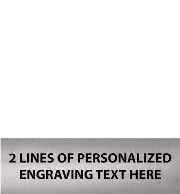 2.74"W x .86"H Silver Flexi Plate