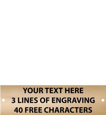 2.5 W X .875 H Gold Flexi Perpetual Plate