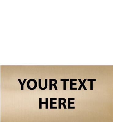 1.75 W X .875 H Gold Flexi Perpetual Plate