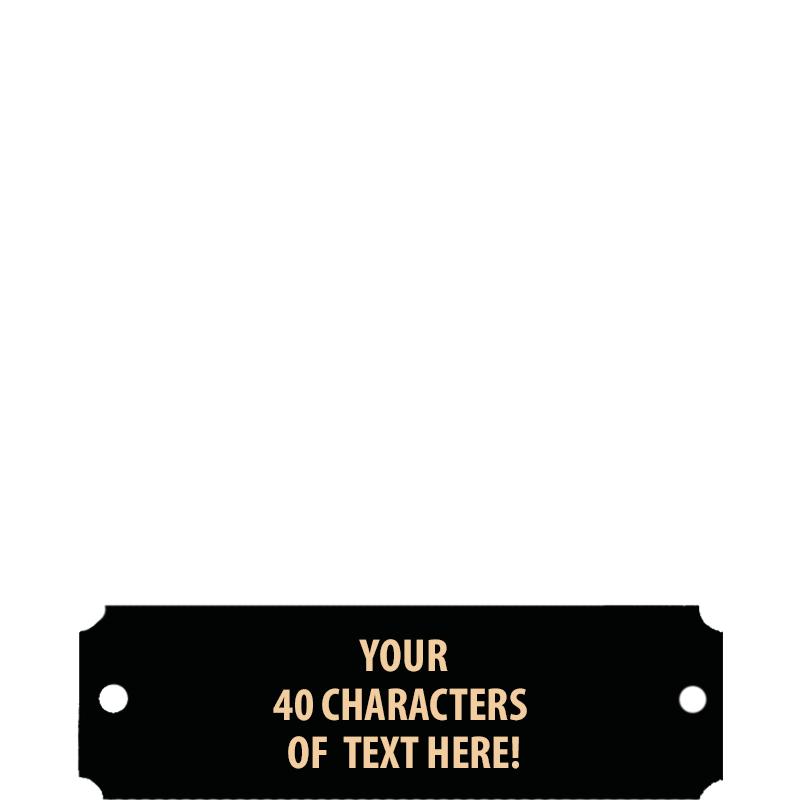 BLACK/GOLD METAL SM - 3.25 X 1