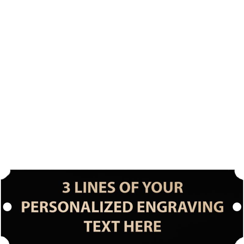 BLACK/GOLD METAL SM - 3.25 X 1