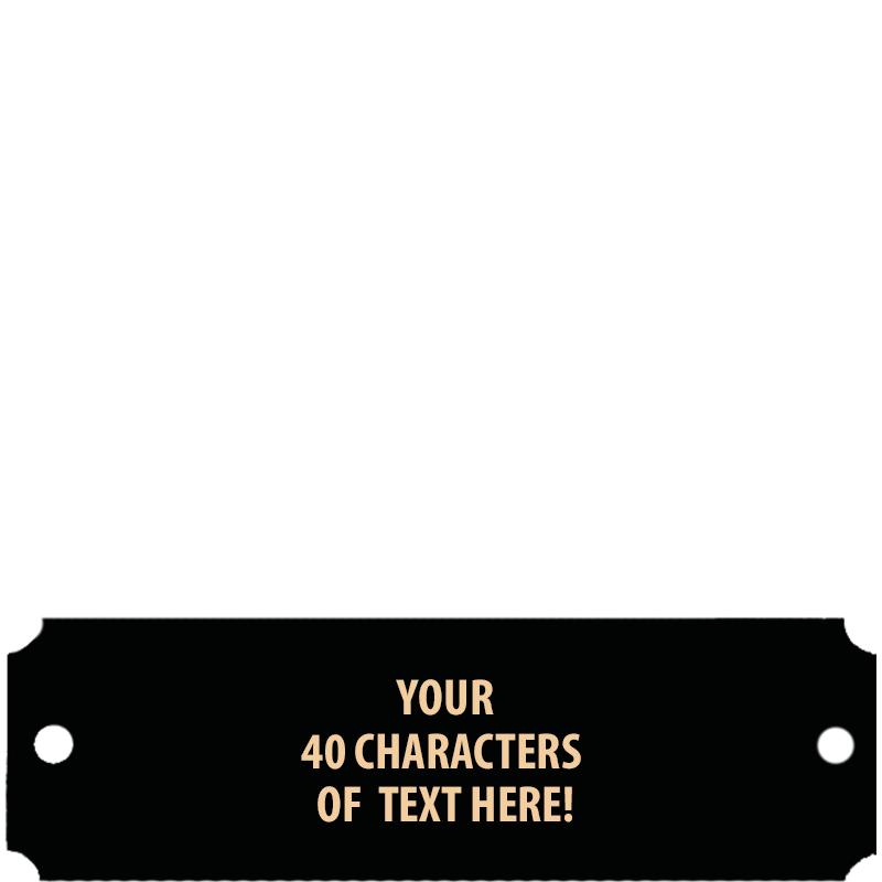 ENG-4.5"X1"BLCK METAL SM PLATE