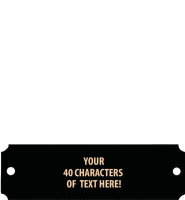 Black Metal Engrave Plate 4.5" X 1"
