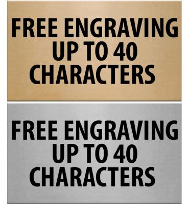 .62" x 1.13" Gold & Silver Flexi Plates