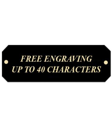 2.5 W X .875 H Black Metal Perpetual Plate