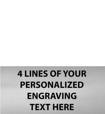 2.19 W x 1 H Silver Flexi Engraving Plate