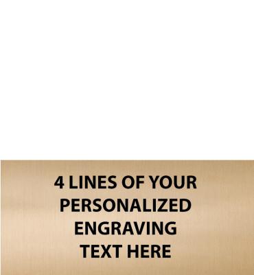 2.19 W x 1 H Gold Flexi Engraving Plate