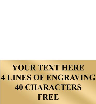 2.19" x 1" Gold Flexi Engraving Plate For Perpetual Trophy