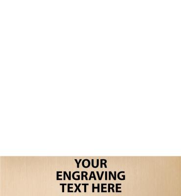 4.5"W x 1"H Replacement Plate For Trophies