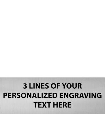 2.5"W x .875"H Silver Flexi Perpetual Plate