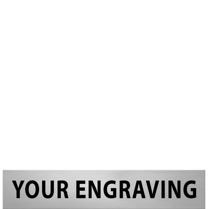 SMALL SILVER PLATE .8"X3.75"