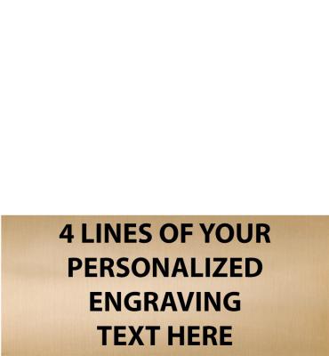 2.19"W x .94"H Gold Flexi Plate